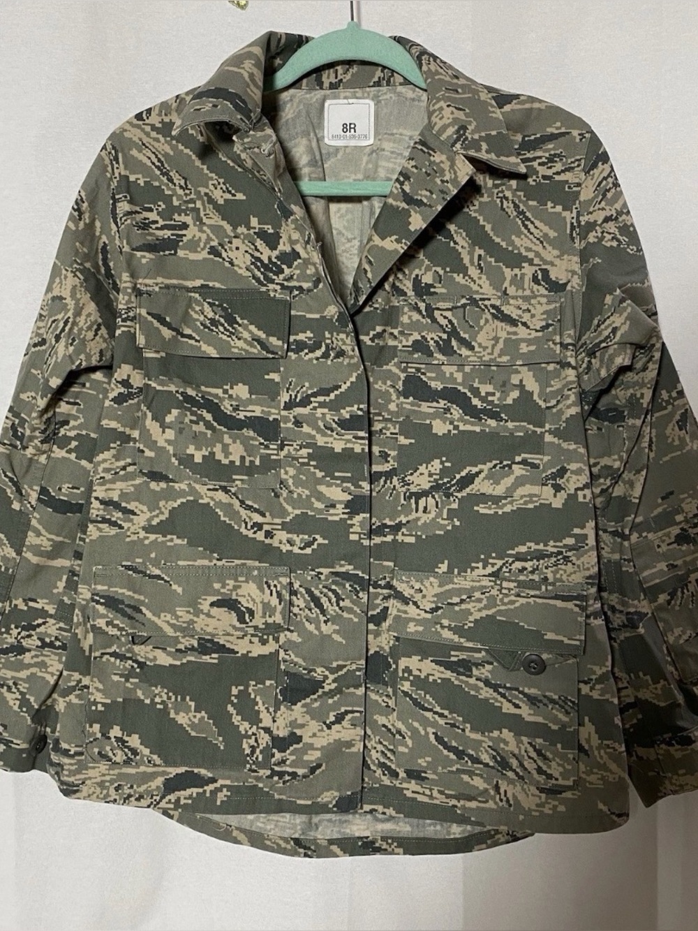 Women’s Camo military Utility Jacket - Olive Green M